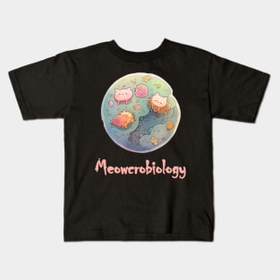 meowcrobiology kitty Kids T-Shirt